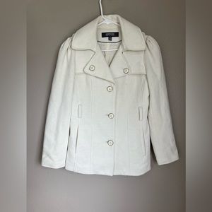 Cream pea coat